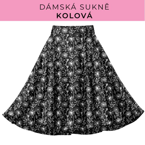 DÁMSKÝ střih - Kolová sukně