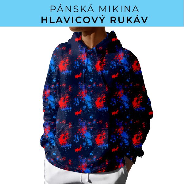 PÁNSKÝ střih - mikina s kapucí