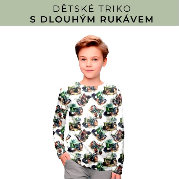 DĚTSKÝ střih - triko dlouhý rukáv