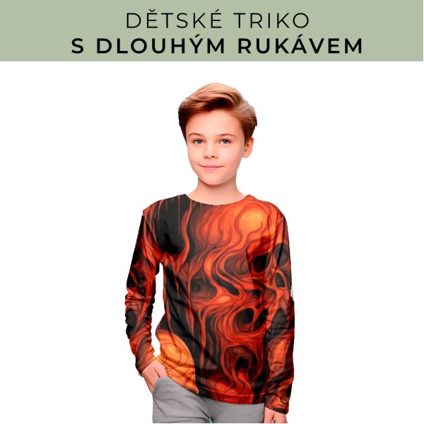 DĚTSKÝ střih - triko dlouhý rukáv