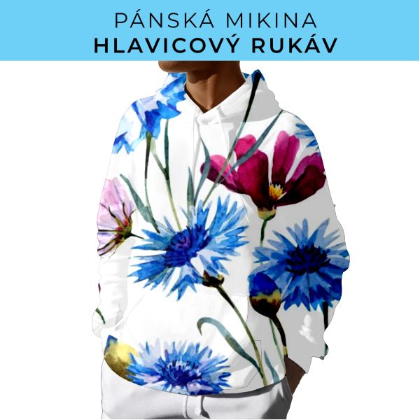 PÁNSKÝ střih - mikina s kapucí