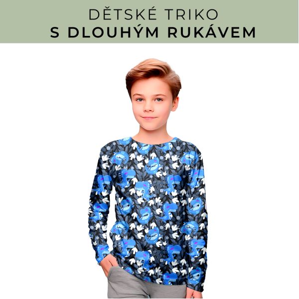 DĚTSKÝ střih - triko dlouhý rukáv