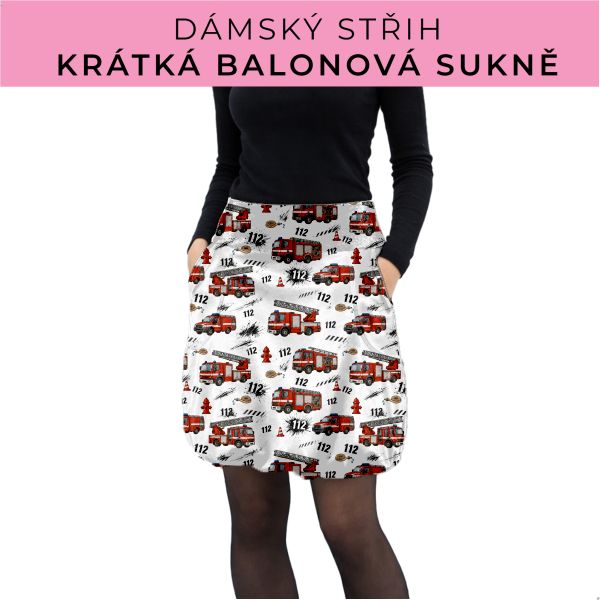 Dámský střih - balonová krátká sukně