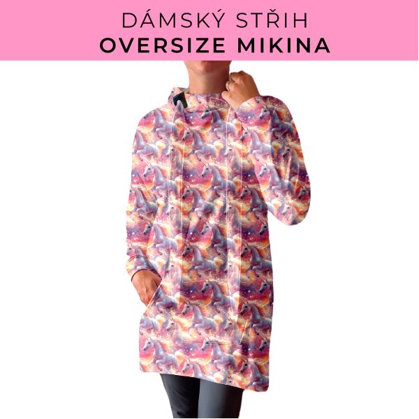 DÁMSKÝ střih - Oversize mikina