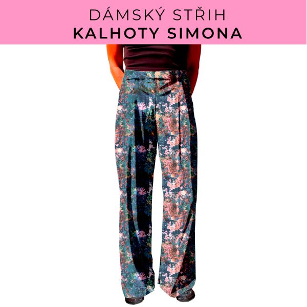 Dámský střih - kalhoty Simona