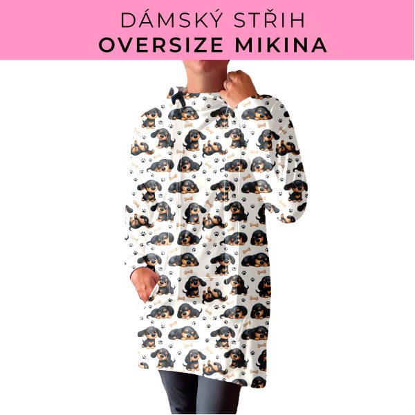 DÁMSKÝ střih - Oversize mikina