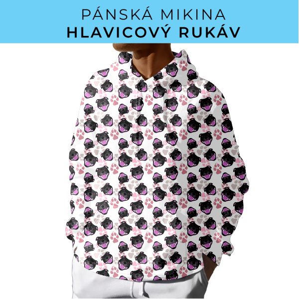 PÁNSKÝ střih - mikina s kapucí