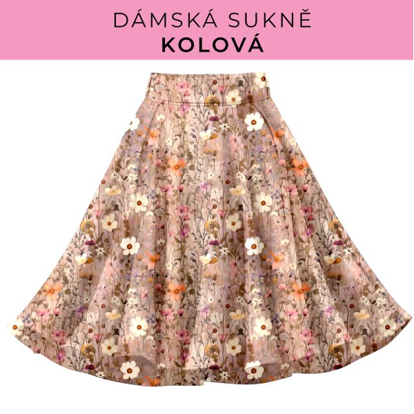 DÁMSKÝ střih - Kolová sukně