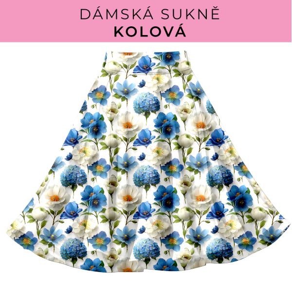 DÁMSKÝ střih - Kolová sukně