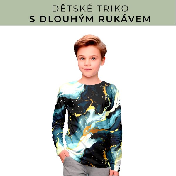 DĚTSKÝ střih - triko dlouhý rukáv