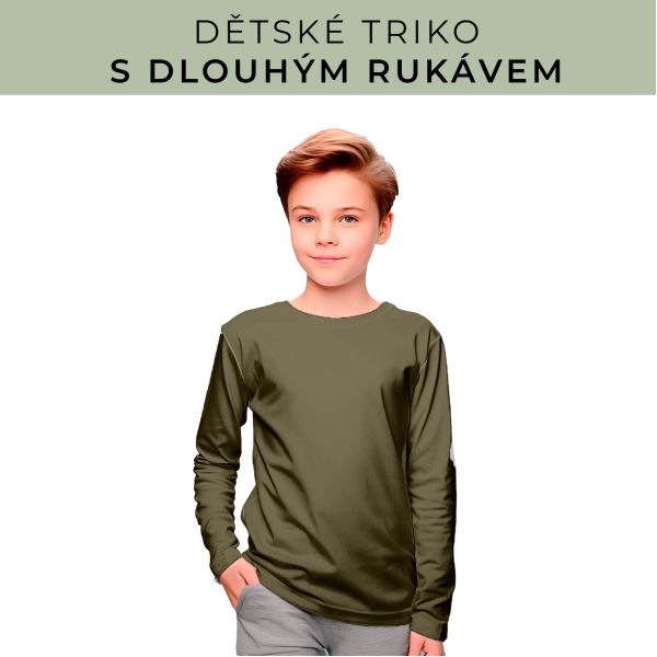 DĚTSKÝ střih - triko dlouhý rukáv