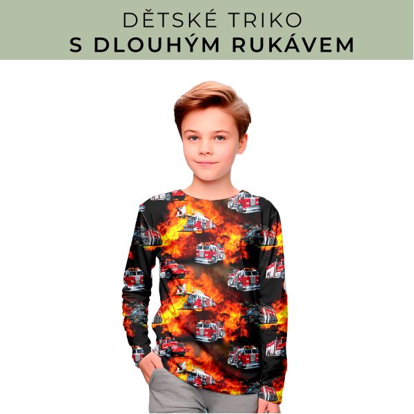 DĚTSKÝ střih - triko dlouhý rukáv