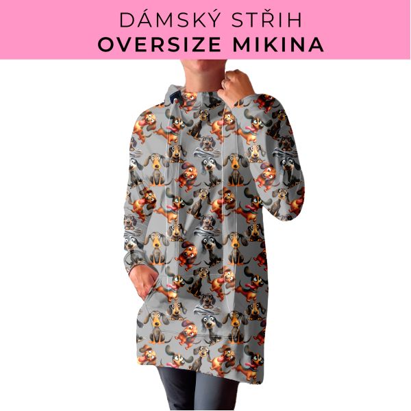 DÁMSKÝ střih - Oversize mikina
