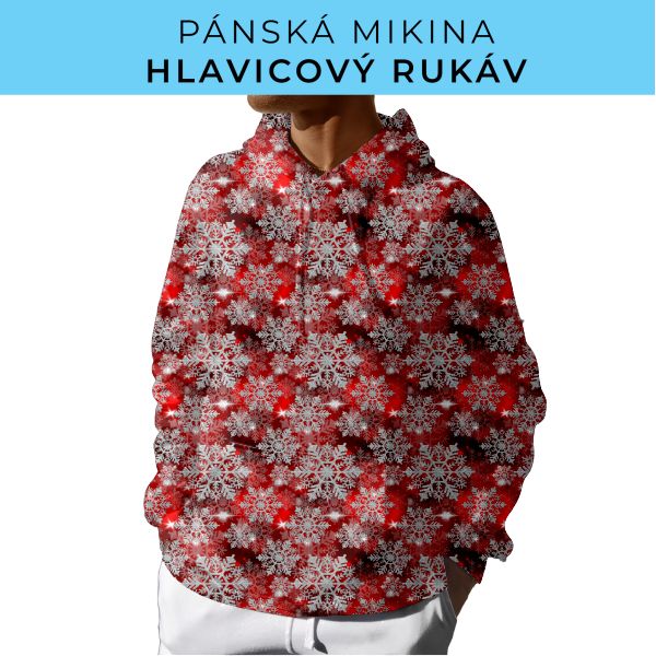 PÁNSKÝ střih - mikina s kapucí