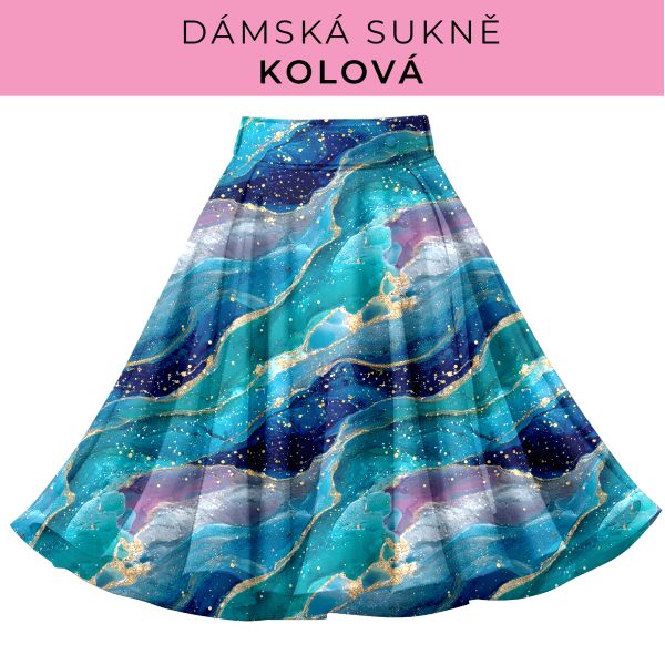 DÁMSKÝ střih - Kolová sukně