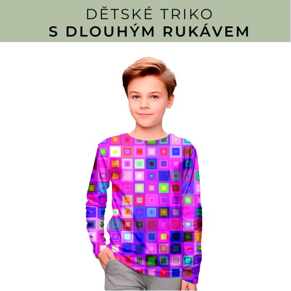 DĚTSKÝ střih - triko dlouhý rukáv