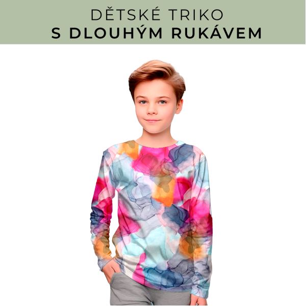DĚTSKÝ střih - triko dlouhý rukáv