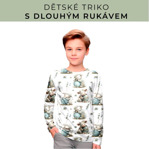 DĚTSKÝ střih - triko dlouhý rukáv