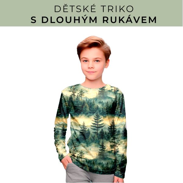 DĚTSKÝ střih - triko dlouhý rukáv