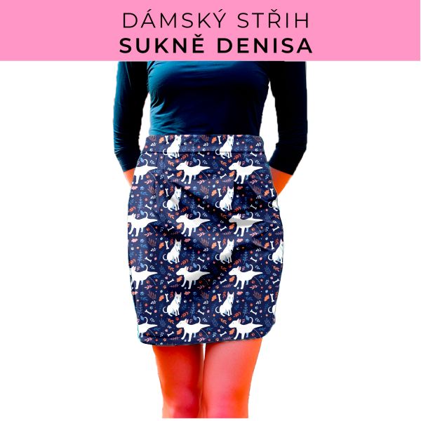 Dámský střih - Dámská sukně Denisa