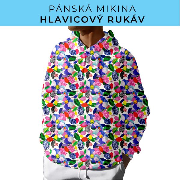PÁNSKÝ střih - mikina s kapucí