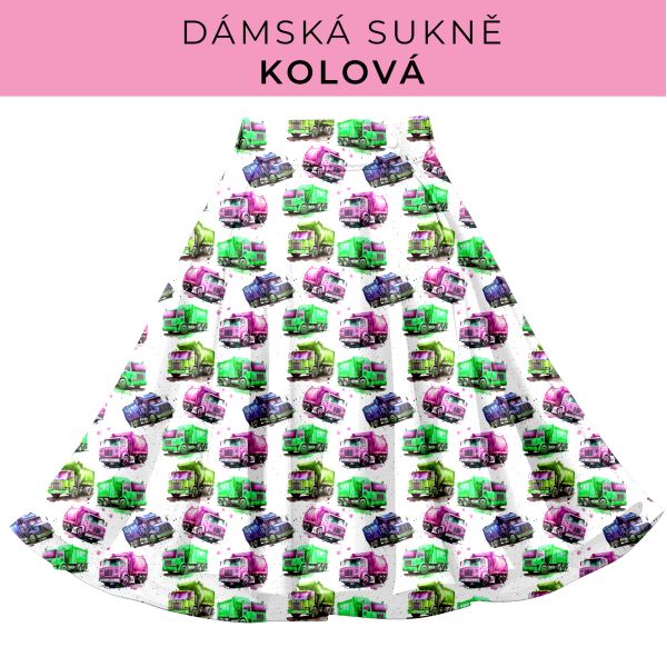 DÁMSKÝ střih - Kolová sukně