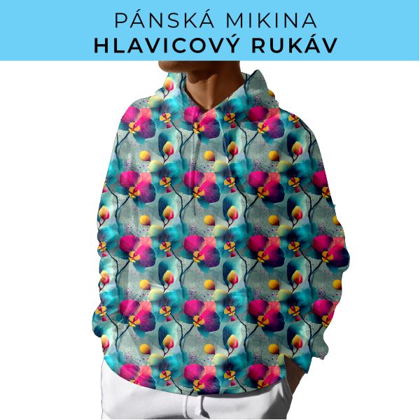 PÁNSKÝ střih - mikina s kapucí