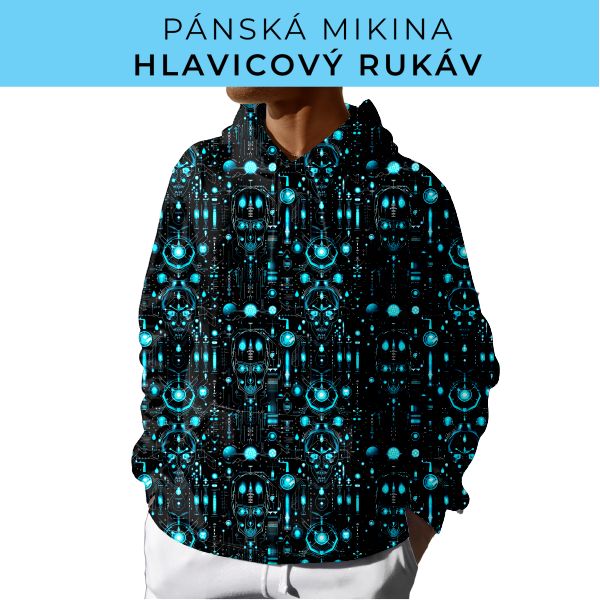PÁNSKÝ střih - mikina s kapucí