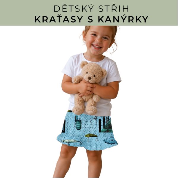 Dětský střih - Kraťásky s kanýrkem