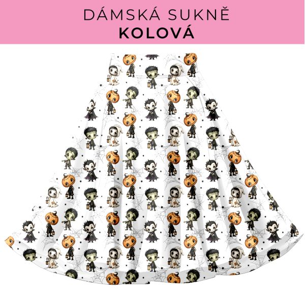 DÁMSKÝ střih - Kolová sukně