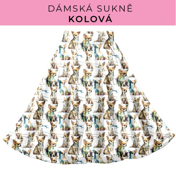 DÁMSKÝ střih - Kolová sukně