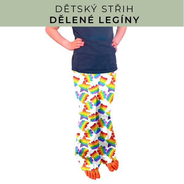 Dětský střih - Dělené legíny
