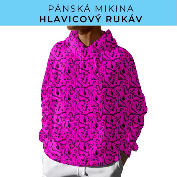 PÁNSKÝ střih - mikina s kapucí