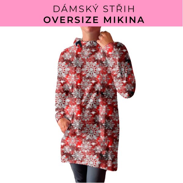 DÁMSKÝ střih - Oversize mikina