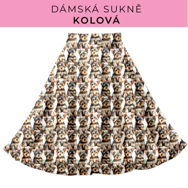 DÁMSKÝ střih - Kolová sukně