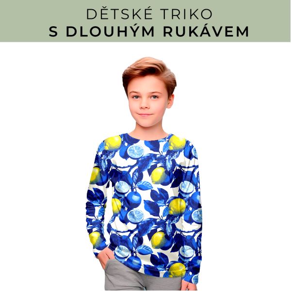 DĚTSKÝ střih - triko dlouhý rukáv