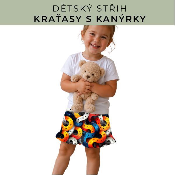 Dětský střih - Kraťásky s kanýrkem