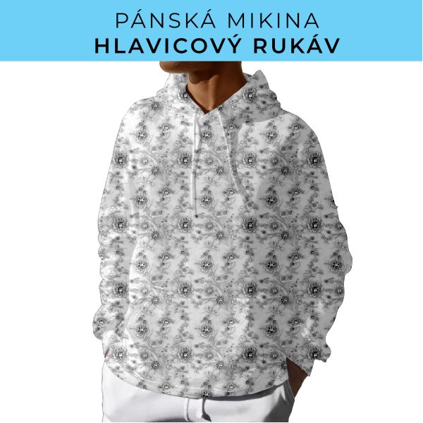 PÁNSKÝ střih - mikina s kapucí
