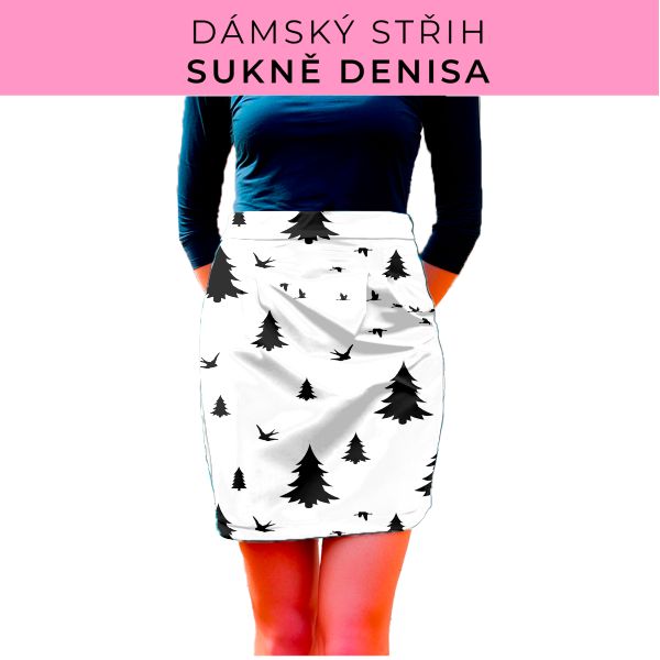 Dámský střih - Dámská sukně Denisa