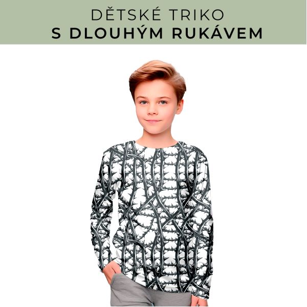 DĚTSKÝ střih - triko dlouhý rukáv