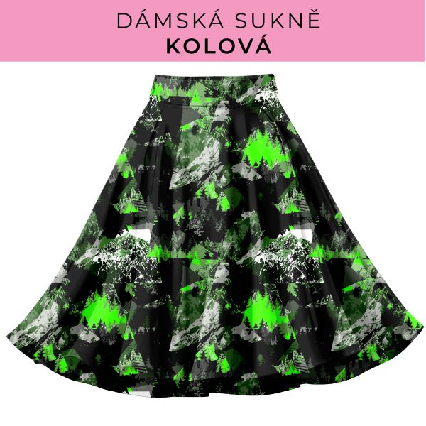 DÁMSKÝ střih - Kolová sukně