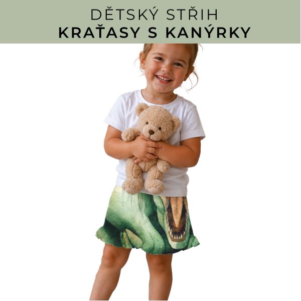 Dětský střih - Kraťásky s kanýrkem