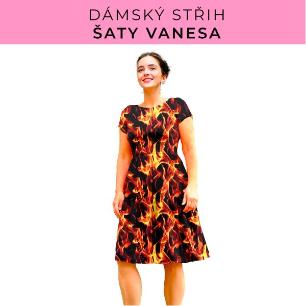 Dámský střih šaty Vanesa