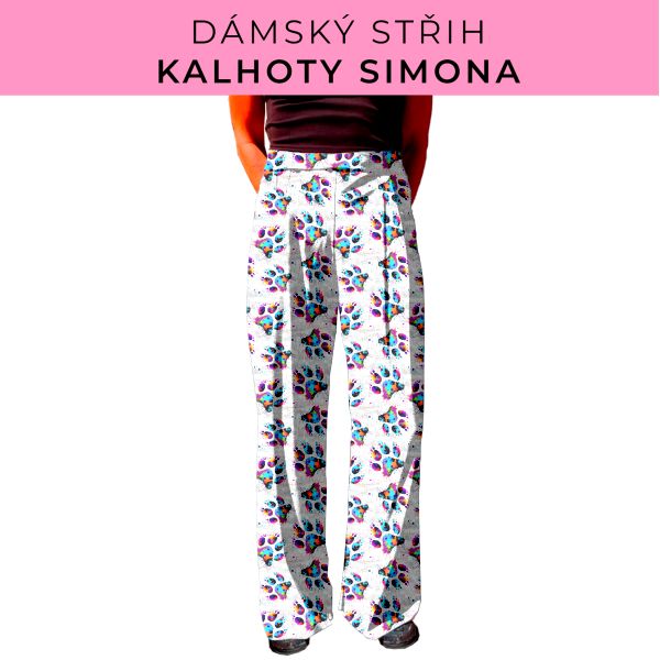 Dámský střih - kalhoty Simona