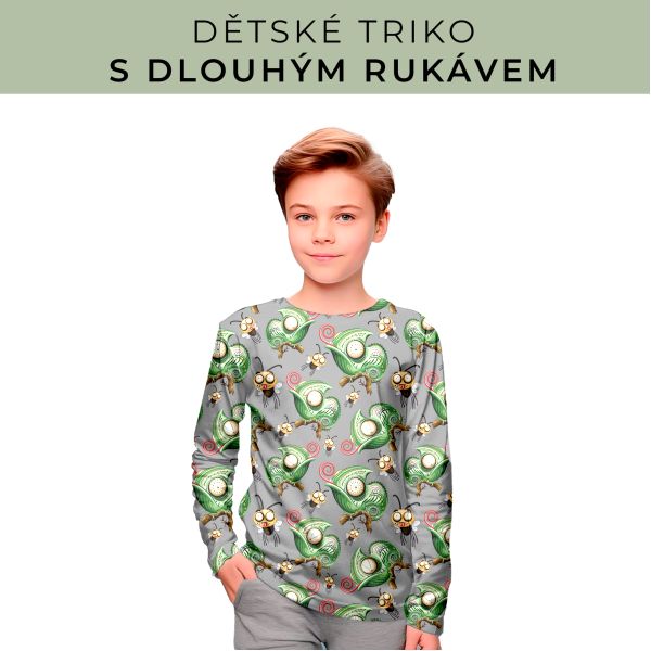 DĚTSKÝ střih - triko dlouhý rukáv