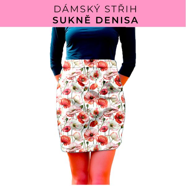 Dámský střih - Dámská sukně Denisa