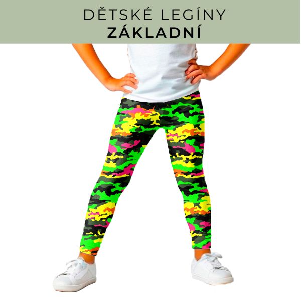 DĚTSKÝ střih - legíny základní