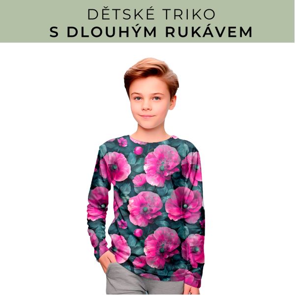 DĚTSKÝ střih - triko dlouhý rukáv