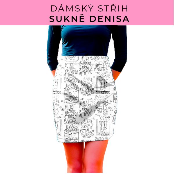 Dámský střih - Dámská sukně Denisa
