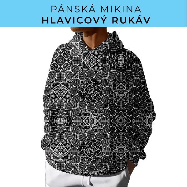 PÁNSKÝ střih - mikina s kapucí